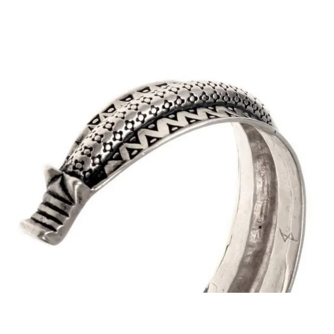 10. århundrede Rusvik Armbånd, Forsølvede 2 10. århundrede Rusvik Armbånd, Forsølvede - Billede 2