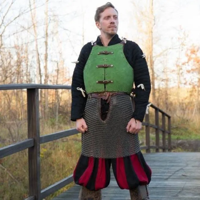 Epic Armoury 15. århundrede Brigandine, Grøn 2 Epic Armoury 15. århundrede Brigandine, Grøn - Billede 2