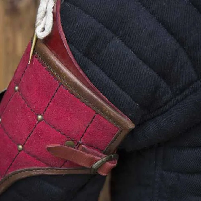 Epic Armoury 15. århundrede Stål-læder Armværn, Rød 3 Epic Armoury 15. århundrede Stål-læder Armværn, Rød - Billede 3