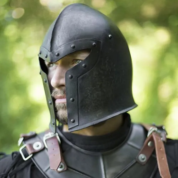 Epic Armoury 15. århundredes Barbute, Patineret 2 Epic Armoury 15. århundredes Barbute, Patineret - Billede 2