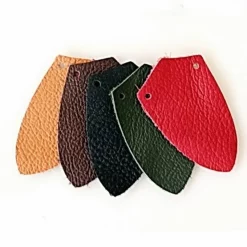 50x Nappalæder Skjold-formet Stykke For Skala Rustning, Sort