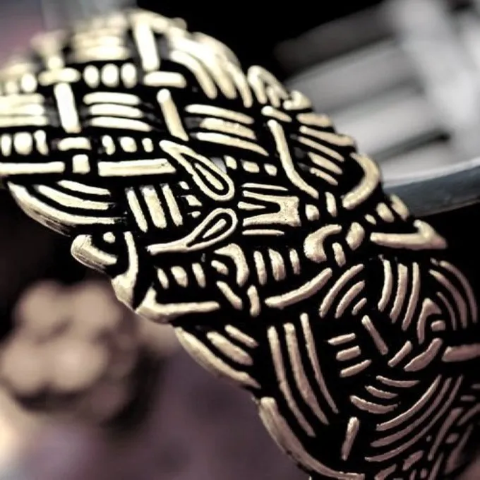 Bredt Old Irish Armbånd, Bronze 2 Bredt Old Irish Armbånd, Bronze - Billede 2