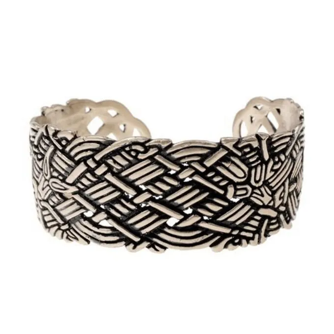 Bredt Old Irish Armbånd, Forsølvede 1 Bredt Old Irish Armbånd, Forsølvede