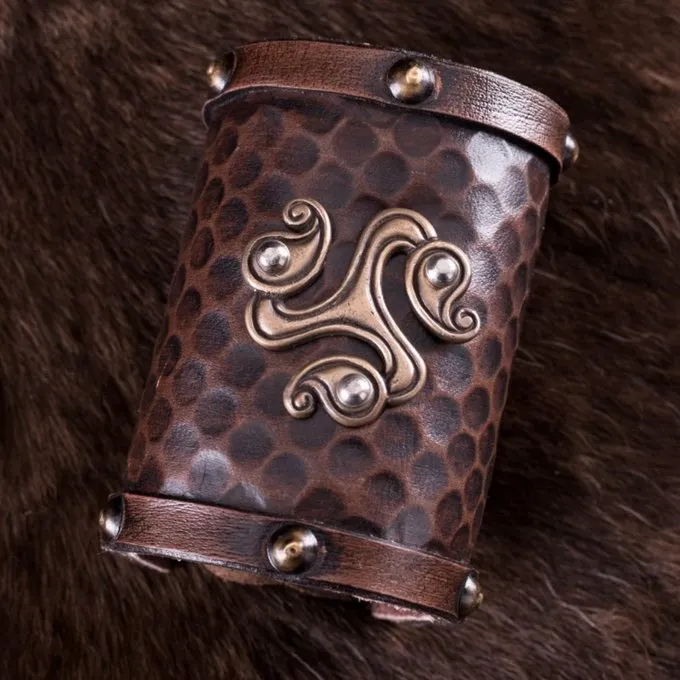 Deepeeka Celtic Læder Armbånd Triquetra 2 Deepeeka Celtic Læder Armbånd Triquetra - Billede 2