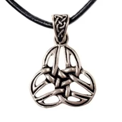 Celtic Triquetra Vedhæng, Forsølvet Bronze