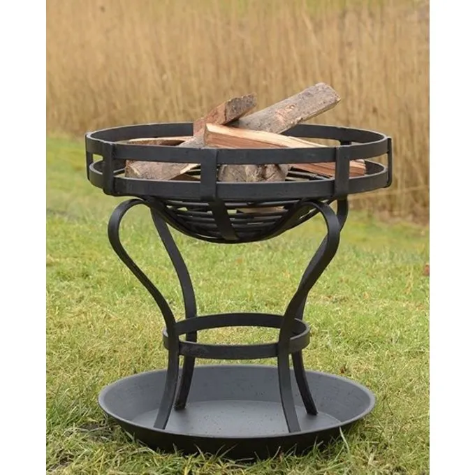 Deepeeka Fire Pit Med Jorden Plade, Ca.. 41 Cm 1 Deepeeka Fire Pit Med Jorden Plade, Ca.. 41 Cm