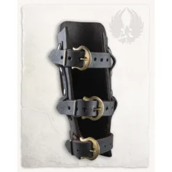 Mytholon Geralt Vambrace Til Kasteknive, Brun, Højre -Celtic Web Merchant Store geralt vambrace til kasteknive brun hojre 2