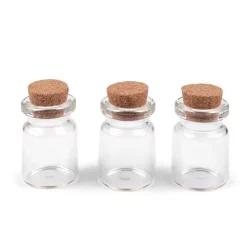 Glasflaske Med Kork 3,4 Cm