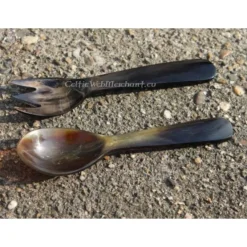 Horn Bestik Sæt -Celtic Web Merchant Store horn bestik saet 2