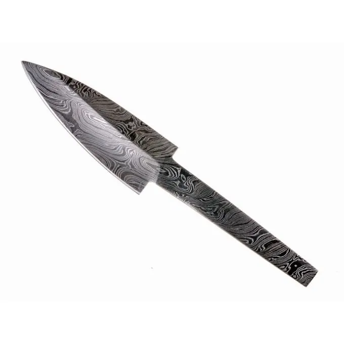 Knivblad Damaskusstål, 17 Cm 2 Knivblad Damaskusstål, 17 Cm - Billede 2