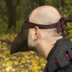 Epic Armoury Læder Maske Pest Læge, Brun -Celtic Web Merchant Store laeder maske pest laege brun 2