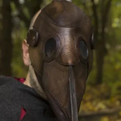 Epic Armoury Læder Maske Pest Læge, Brun -Celtic Web Merchant Store laeder maske pest laege brun 3