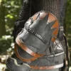Epic Armoury Læder Orc Armskinner Uzgush, Sort, Par