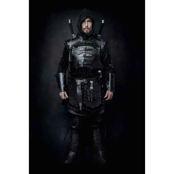 Mytholon Læder Rustning Rasmus, Sort 4 Mytholon Læder Rustning Rasmus, Sort - Billede 4