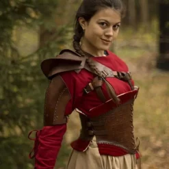 Epic Armoury Læder Skulder Rustning, Brun 9 Epic Armoury Læder Skulder Rustning, Brun -Celtic Web Merchant Store laeder skulder rustning brun 3