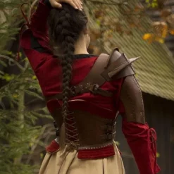 Epic Armoury Læder Skulder Rustning, Brun 10 Epic Armoury Læder Skulder Rustning, Brun -Celtic Web Merchant Store laeder skulder rustning brun 4