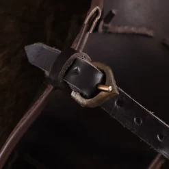 Ulfberth Læder Vambrace Med Metal Strips Aerdwulf -Celtic Web Merchant Store laeder vambrace med metal strips aerdwulf 5