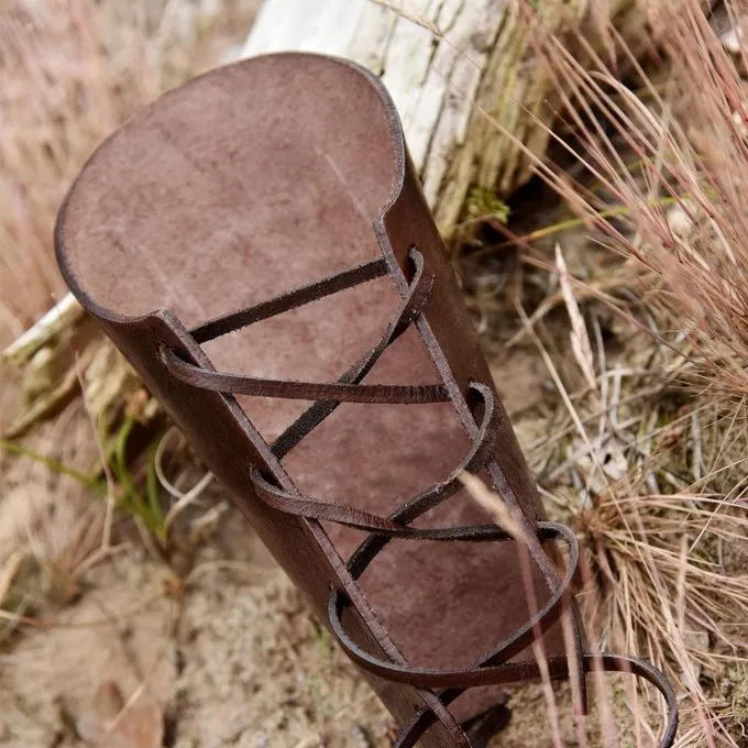 Deepeeka Læder Vambrace Med Vegvisir 4 Deepeeka Læder Vambrace Med Vegvisir - Billede 4