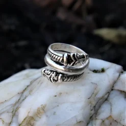 Luksuriøs Island Viking Ring, Forsølvet -Celtic Web Merchant Store luksurios island viking ring forsolvet 2