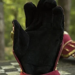 Epic Armoury Luksuriøse Timeglas Handsker, Rød-guld -Celtic Web Merchant Store luksuriose timeglas handsker rod guld 3