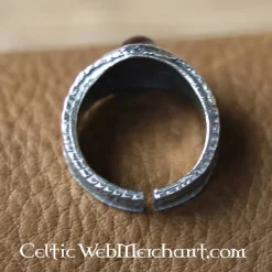Middelalder Tin Ring, Rød -Celtic Web Merchant Store middelalder tin ring rod 3