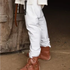 Middelalderlige Chausser Med Snørebånd, Naturlige -Celtic Web Merchant Store middelalderlige chausser med snoreband naturlige 2