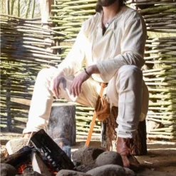 Middelalderlige Chausser Med Snørebånd, Naturlige -Celtic Web Merchant Store middelalderlige chausser med snoreband naturlige 3