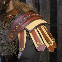 Epic Armoury Roman Pauldrons, Par, LARP -Celtic Web Merchant Store roman pauldrons par larp 2