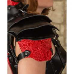 Mytholon Rustning Damer Rustning Morgana, Rød-sort -Celtic Web Merchant Store rustning damer rustning morgana rod sort 2