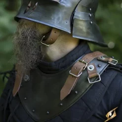 Epic Armoury Sene Middelalderlige Gorget, Patineret 9 Epic Armoury Sene Middelalderlige Gorget, Patineret -Celtic Web Merchant Store sene middelalderlige gorget patineret 3