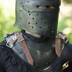 Epic Armoury Sene Middelalderlige Gorget, Patineret 10 Epic Armoury Sene Middelalderlige Gorget, Patineret -Celtic Web Merchant Store sene middelalderlige gorget patineret 4