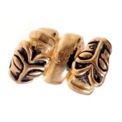 Skæg Perle Med Ulv Hoveder, Bronze