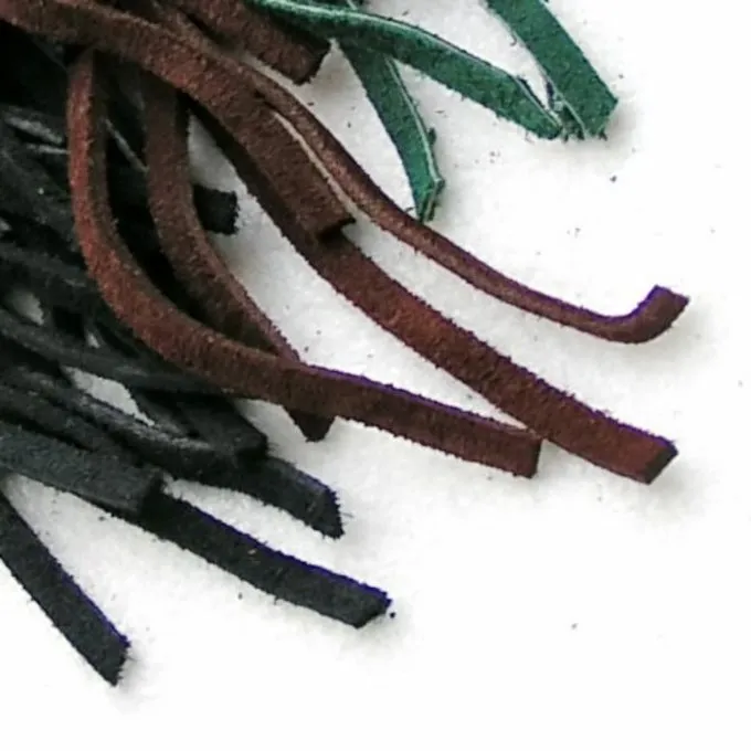 Suede Læder Blonder Grøn 5 Mm X 1 M 1 Suede Læder Blonder Grøn 5 Mm X 1 M