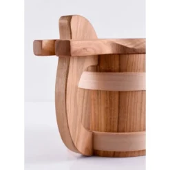 Træ Tankard Med Låg -Celtic Web Merchant Store trae tankard med lag 2