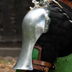 Epic Armoury Tunget Pauldrons, Grøn -Celtic Web Merchant Store tunget pauldrons gron 2