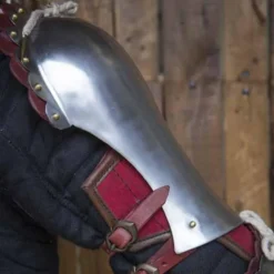 Epic Armoury Tunget Pauldrons, Rød -Celtic Web Merchant Store tunget pauldrons rod 2