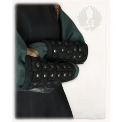 Mytholon Vambraces Robert, Sort -Celtic Web Merchant Store vambraces robert sort 3