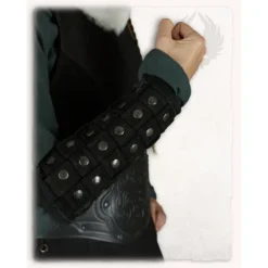 Mytholon Vambraces Robert, Sort -Celtic Web Merchant Store vambraces robert sort 4