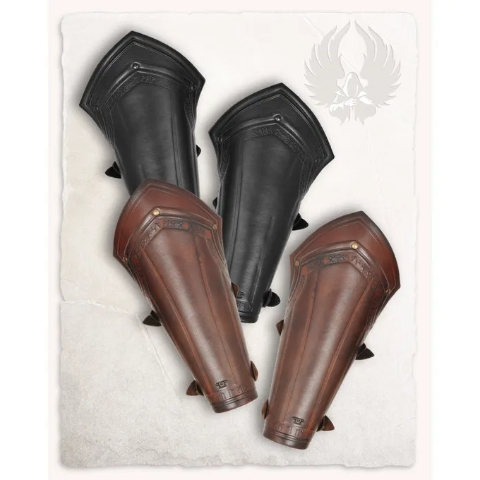 Mytholon Vambraces Torson Med Runer, Sort 2 Mytholon Vambraces Torson Med Runer, Sort - Billede 2