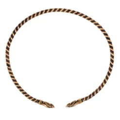 Viking Drejningsmoment Med Ravnhoveder, Sølvede