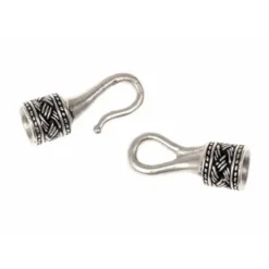 Viking Halskæde Lås 4 Mm, Forsølvet Bronze