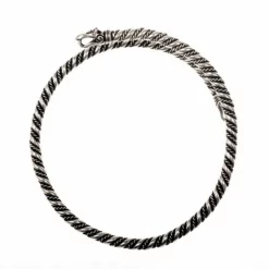Viking øverste Armbånd Med Ulv Hoveder, Forsølvede 5 Viking øverste Armbånd Med Ulv Hoveder, Forsølvede -Celtic Web Merchant Store viking overste armband med ulv hoveder forsolvede 2