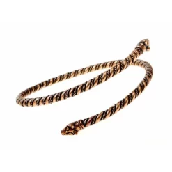 Viking øverste Armbånd Med Ulv Hoveder, Forsølvede