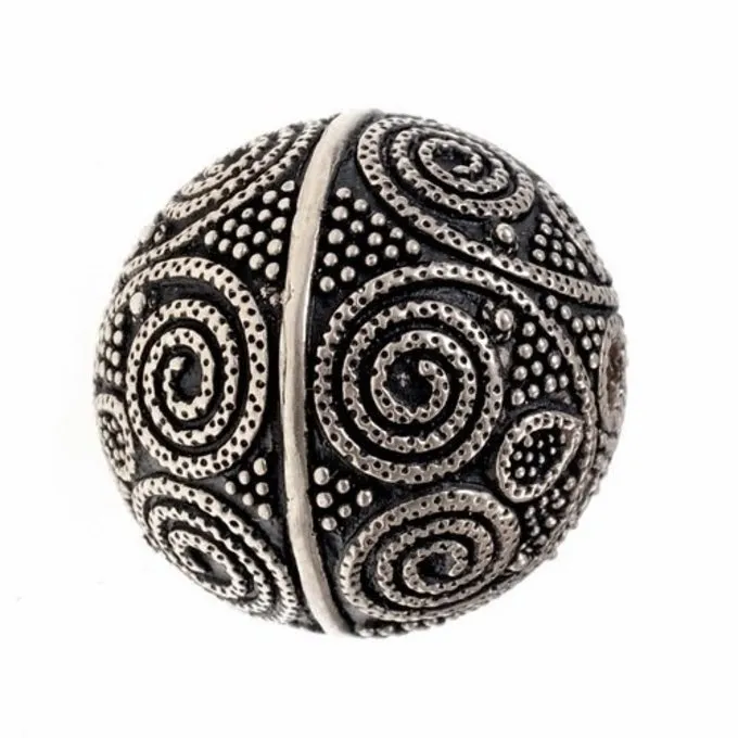 Viking Skæg Bead Uppland, Forsølvede 2 Viking Skæg Bead Uppland, Forsølvede - Billede 2