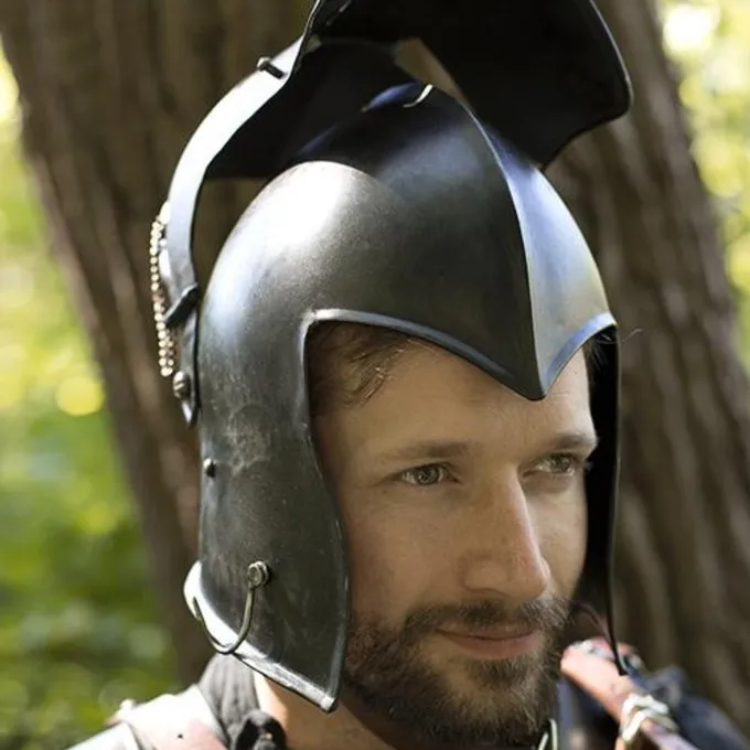 Epic Armoury Viseret Barbuta, Patineret 2 Epic Armoury Viseret Barbuta, Patineret - Billede 2